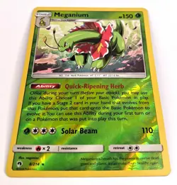 Meganium 8/214 Lost Thunder Reverse Holo Rare NM Pokemon Card - Image 2