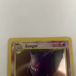 Pokemon Gengar 5/62 Fossil Holo Rare Unlimited Spanish 1999 TCG Card HP - Image 2