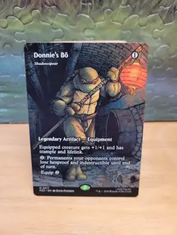 MTG Teenage Mutant Ninja Turtles Donnie's Bo (Borderless) M 0017 - Image 1