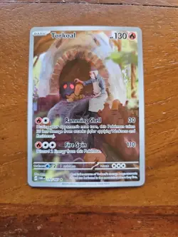 Pokemon Torkoal 172/167 Sv06: Twilight Masquerade Illustration Rare Holo - Image 3