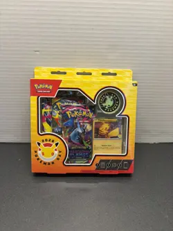 Pokemon Phantasmal Flames Box Pokemon Day 2026 Booster Packs Promo Pikachu Coin - Image 1