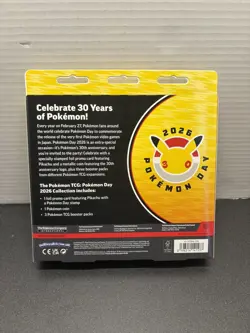 Pokemon Phantasmal Flames Box Pokemon Day 2026 Booster Packs Promo Pikachu Coin - Image 4