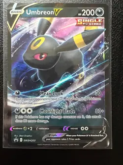 UMBREON V SWSH203 HOLO P SWORD & SHIELD PROMO POKEMON NM/M - Image 1