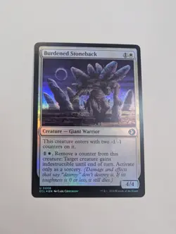 MTG - Burdened Stoneback (Foil) - Lorwyn Eclipsed NM/M Condition - Image 1