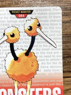 Pokemon Carddass Card Doduo No.84 Bandai Pocket Monsters Red ver. 1996 - Image 4