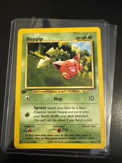 Pokemon TCG Hoppip 61/111 1st Edition Neo Genesis Non Holo - Image 1