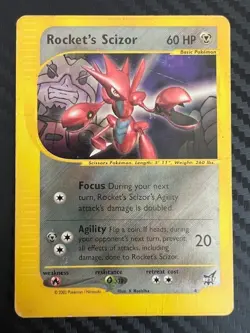 Pokemon TCG Best of Game Promo Rocket's Scizor 4 DMG - Image 1