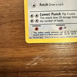 Pokemon TCG vintage Kangaskhan Holo Rare Jungle 5/64 - Image 2