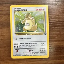 Pokemon TCG vintage Kangaskhan Holo Rare Jungle 5/64 - Image 4