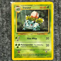 Vintage Pokemon Base Set Ivysaur 30/102 Uncommon NM/Mint WotC - Image 1
