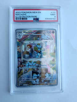 2023 Pokemon MEW EN 151 Special Illustration Rare MACHOKE #177 - PSA 9 - Image 1