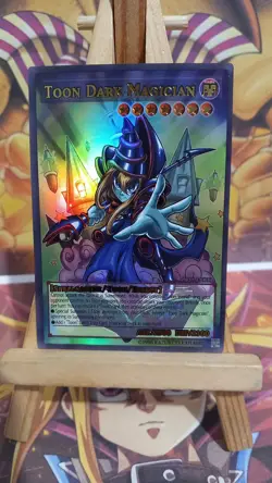 Cartes Toon Dark Magician ACG Waifu Card Holo Anime Yug V3 - Image 1