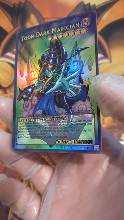 Cartes Toon Dark Magician ACG Waifu Card Holo Anime Yug V3 - Image 2