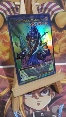 Cartes Toon Dark Magician ACG Waifu Card Holo Anime Yug V3 - Image 3