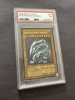 Yugioh Blue-Eyes White Dragon Ultra Rare SDK-001 Starter Deck Kaiba PSA 7 - Image 1