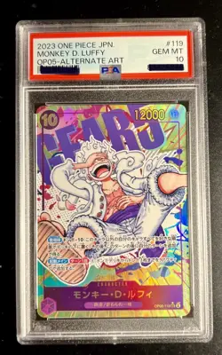 2023 One Piece Monkey D Luffy Op-O5 Alternate Art Japanese 🔥 PSA 10 🔥 - Image 1