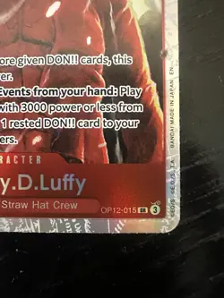 One Piece Choose Your Card OP12 Legacy Of The Master Rare & SR English Near Mint - Image 2