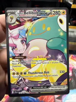 Ionos Bellibolt Ex 183/159 Pokemon Card From Journey Together Pack Fresh NM - Image 1