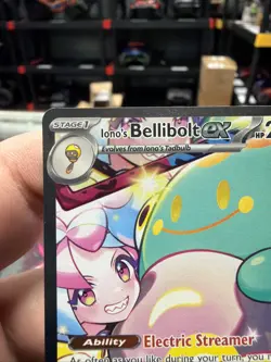 Ionos Bellibolt Ex 183/159 Pokemon Card From Journey Together Pack Fresh NM - Image 2