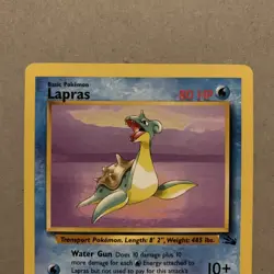 Pokemon TCG Card 1999 Fossil Set Lapras 25/62 LP - Image 2
