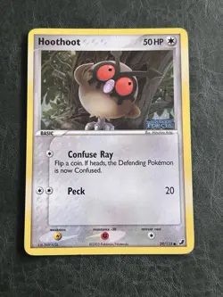 Hoothoot 59/115 Reverse Holo Unseen Forces Basic 50 HP Common Pokemon TCG Card - Image 1