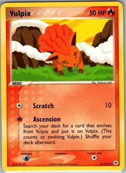Vulpix 81/101 Non Holo Hidden Legends - Pokemon Card - NM - Image 1