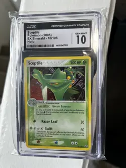 Pokemon TCG Sceptile EX Emerald Holo Card 10/106 Rare CGC 10 - Image 1
