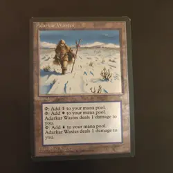 Magic the Gathering MTG card: Adarkar Wastes Ice Age - Image 1