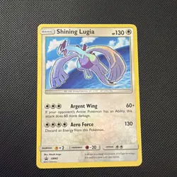 Pokemon Shining Lugia Shining Rare Holo Promo SM82 Shining Legends Card MP - Image 1