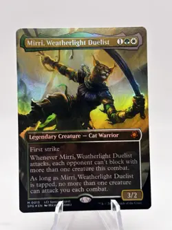 Mirri, Weatherlight Duelist 0015 Borderless Foil Special Guests SPG MTG NM - Image 1