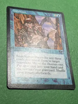**Intuition** Tempest ~ MTG: Magic the gathering -Moderately Played- (MP) - Image 2