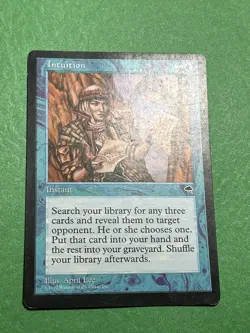 **Intuition** Tempest ~ MTG: Magic the gathering -Moderately Played- (MP) - Image 4