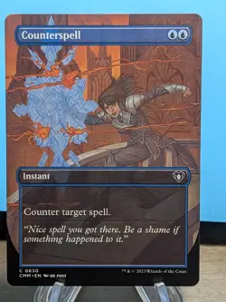 Counterspell - Borderless #630 - Commander Masters - CUC NM MTG - Image 1