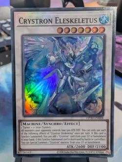 YuGiOh! Crystron Eleskeletus OP30-EN008 Super Rare - Image 1