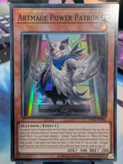 YuGiOh! Artmage Power Patron OP30-EN006 Super Rare - Image 1