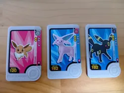 Eevee Espeon Umbreon Mezastar Frienda Pokemon Card Japanese Pick Tag Tip - Image 1