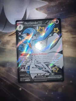 Pokemon TCG Gardevoir EX Full Art Holo Card 217/091 Paldean Fates - Image 1