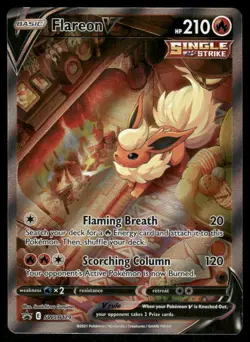 Pokemon Cards Flareon V SWSH179 Sword & Shield Promo Holo Promo NM - Image 1