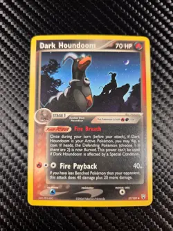 Pokemon Card EX Team Rocket Returns Dark Houndoom 37/109 - Image 1