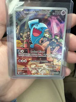 Pokemon Center Team Rockets Wobbuffet Destined Rivals Promo Card Near Mint - Image 1