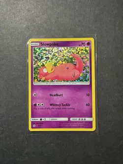 Slowpoke 5/12 Confetti Holo Pokemon Card McDonald's Promo 2018 PTCG NM - Image 1
