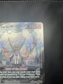 Pokemon TCG Zacian V Crown Zenith: Galarian Gallery NM Card #GG48 Ultra Rare - Image 3