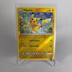 Pikachu 19/68 2019 Reverse Holo Pokemon TCG Card - Image 1