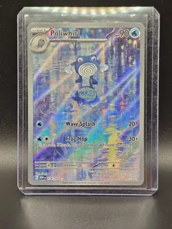 Pokemon TCG Poliwhirl Full Art 176/165 151 Card NM/M Condition - Image 1