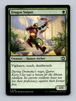 Dragon Sniper Tarkir: Dragonstorm Non-Foil MTG NM - Image 1