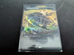 MTG Magic the Gathering FOIL Overgrown Tomb Borderless UNF! - Image 1