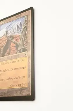 Magic The Gathering Wasteland Tempest Land Non basic LP/NM Vintage - Image 5