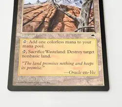 Magic The Gathering Wasteland Tempest Land MTG LP/NM Vintage - Image 3