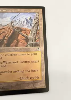 Magic The Gathering Wasteland Tempest Land MTG LP/NM Vintage - Image 4