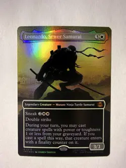 Leonardo, Sewer Samurai (Borderless) NM - Teenage Mutant Ninja Turtles MTG 0215 - Image 1